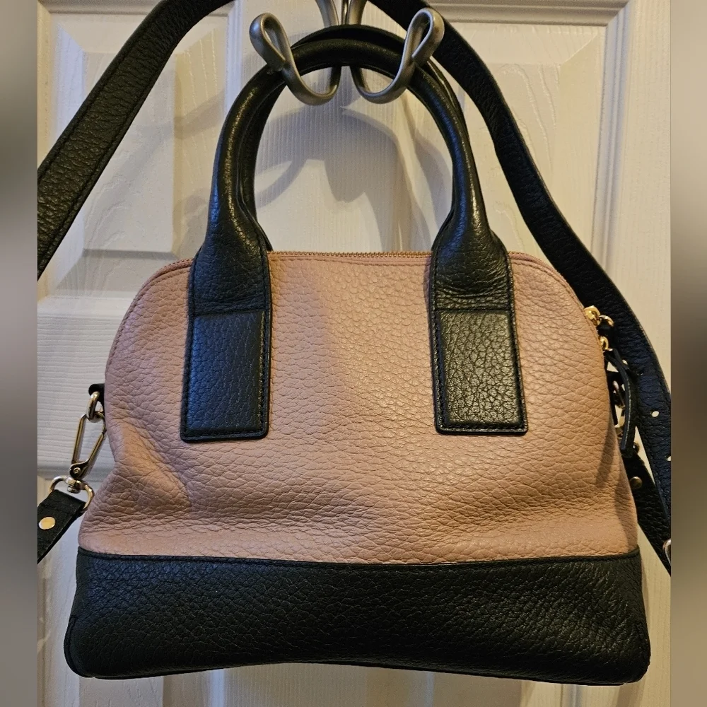 Kate Spade Southpark Avenue Jenny  Black & Pink/Rose Beige Satchel/Shoulder Bag